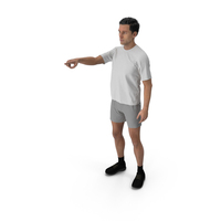 Sports Man Pointing Finger PNG & PSD Images