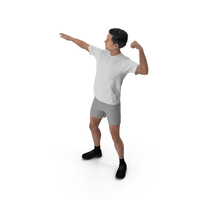 Sports Man Showing Muscle PNG & PSD Images
