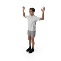 Sports Man With Hands Up PNG & PSD Images