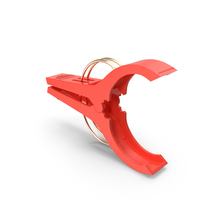 Plastic Red Open Laundry Pin PNG & PSD Images