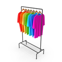 Floor Hanger With Tshirts PNG & PSD Images