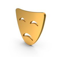 Tragedy Icon Gold PNG & PSD Images