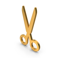 Scissor Icon Gold PNG & PSD Images