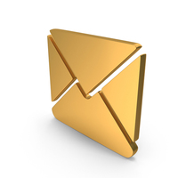 Gold Mail Icon PNG & PSD Images