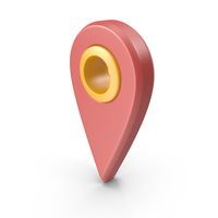 Red & Yellow Location Marker PNG & PSD Images