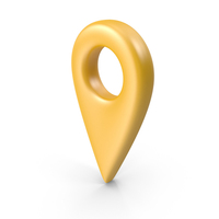 Yellow Location Marker PNG & PSD Images
