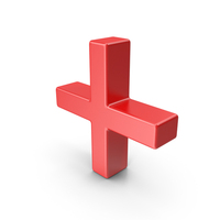 Red Metallic Plus Sign PNG & PSD Images