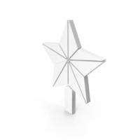 White Christmas Star Symbol PNG & PSD Images