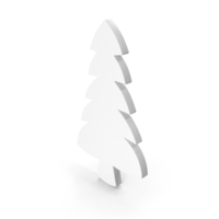 Christmas Tree White PNG & PSD Images