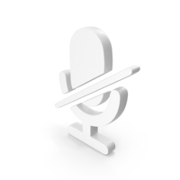 White Mute Symbol PNG & PSD Images
