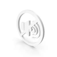 White No Noise Symbol PNG & PSD Images