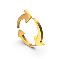 Gold Recycle Symbol PNG & PSD Images