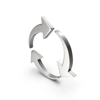 Silver Recycle Symbol PNG & PSD Images