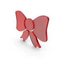 Bow Tie Symbol Glass PNG & PSD Images