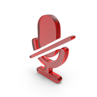 Mute Symbol Glass PNG & PSD Images