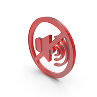 No Noise Symbol Glass PNG & PSD Images