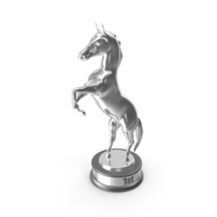 Silver Horse Award Cup PNG & PSD Images