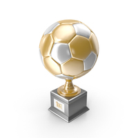 Gold & Silver Soccer Award PNG & PSD Images
