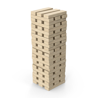 Wooden Tower Bricks Game PNG & PSD Images
