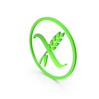 GLUTEN FREE ICON GREEN PNG & PSD Images
