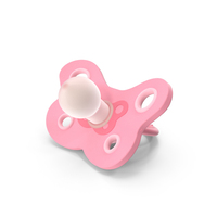 Pink Baby Silicone Pacifier PNG & PSD Images