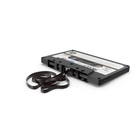 Cassette Tape With Unwound Film PNG & PSD Images
