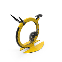 Yellow Futuristic Exercise Bike PNG & PSD Images