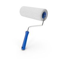 Blue Paint Roller Position PNG & PSD Images