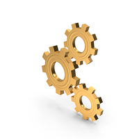 Gold Gears PNG & PSD Images