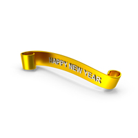 Happy New Year Gold PNG & PSD Images