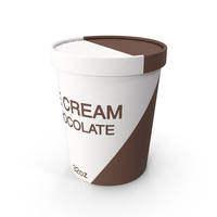 Ice Cream 32oz Generic Chocolate Label PNG & PSD Images