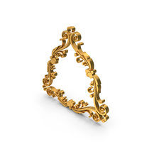 Triangle Border Frame Gold PNG & PSD Images