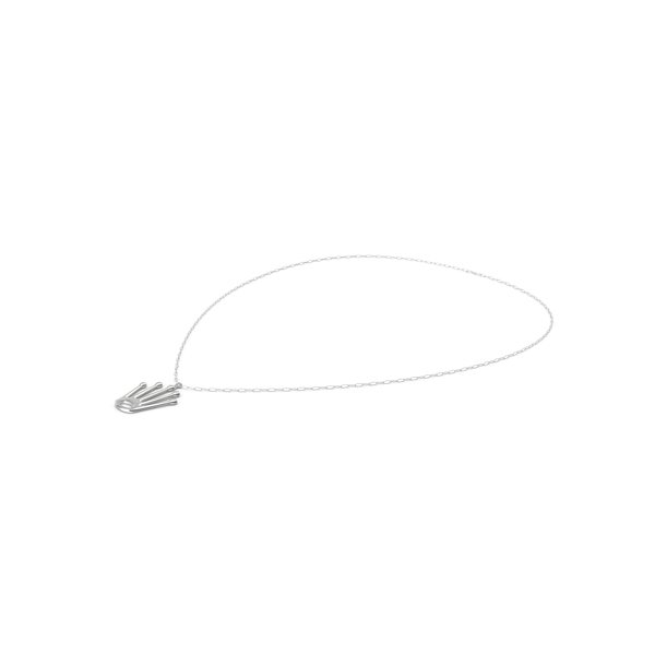Silver Necklace With Crown Pendant PNG & PSD Images