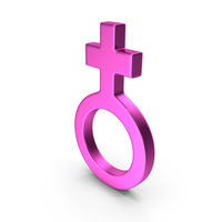 Gender Famale Metalic Pink PNG & PSD Images