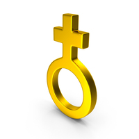 Gender Female Gold PNG & PSD Images