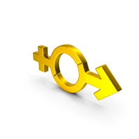 Gender Icon Gold PNG & PSD Images