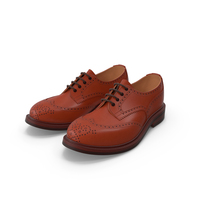 Brown Brogue Shoes PNG & PSD Images