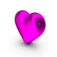 Heart Metallic Pink PNG & PSD Images
