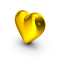 Gold Heart PNG & PSD Images