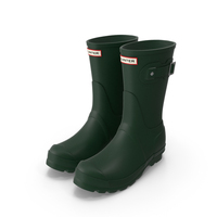 Green Short Rain Boots PNG & PSD Images