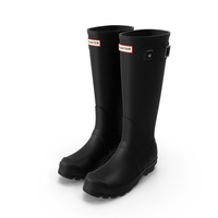 Black Tall Rain Boots PNG & PSD Images