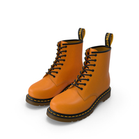 Leather Lace Up Boots PNG & PSD Images