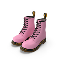Pink Women Leather Boots PNG & PSD Images