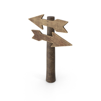 Two Way Directional Arrow Sign PNG & PSD Images