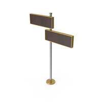 Two Way Rectangular Direction Sign Board PNG & PSD Images