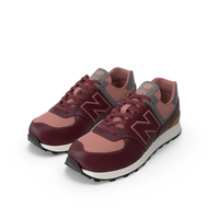 New Balance 574 Red PNG & PSD Images