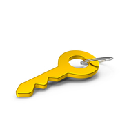 Key With Ring Gold PNG & PSD Images