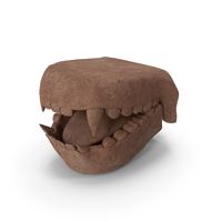 Open Clay Creature Jaw PNG & PSD Images