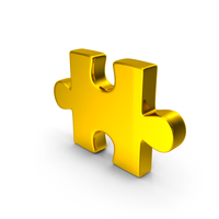 Puzzle Part Gold PNG & PSD Images