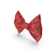 Bow Tie In Red Checks PNG & PSD Images
